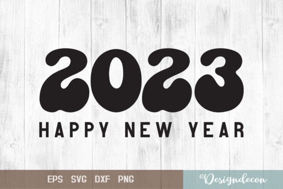 2023 Happy New Year Retro Groovy SVG Review