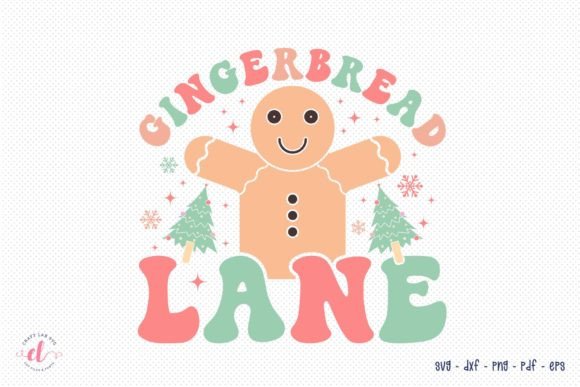 Gingerbread Lane, Retro Christmas SVG Review