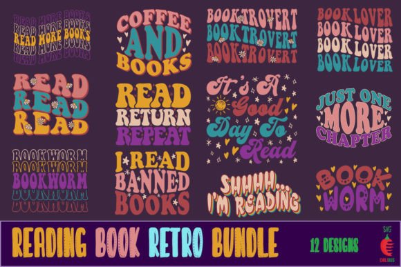Reading Book SVG Retro Bundle Review