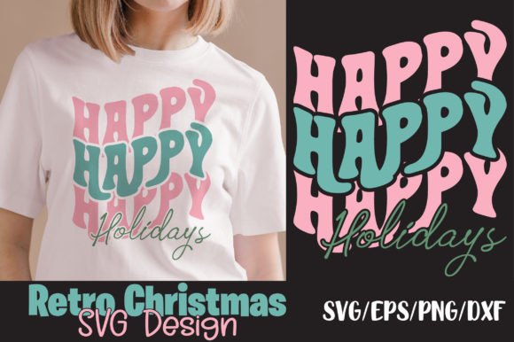Retro Christmas Svg, Happy Holidays Review
