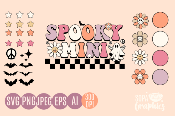 Retro Halloween Svg Spooky Mini Cute Png