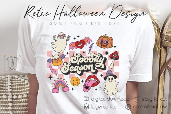 Spooky Season SVG Retro Halloween Design